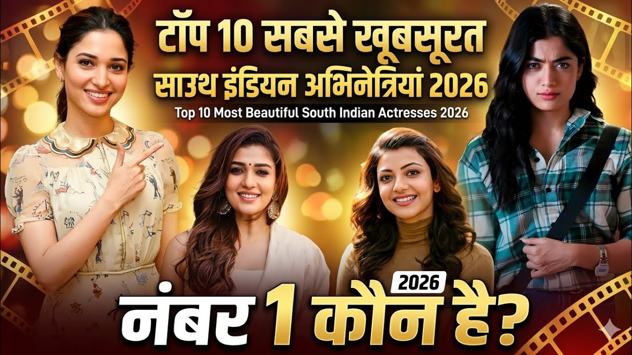 Top 10 Beautiful South | Indian Actresses 2026 | भारत की सबसे खूबसूरत एक्ट्रेसेस @Top10Glam 
