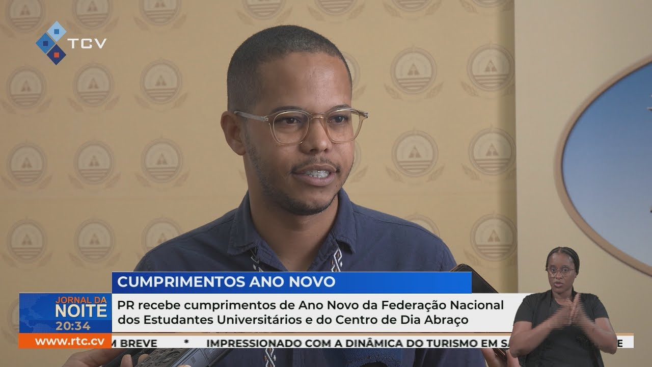 PR recebe cumprimentos de Ano Novo de estudantes universitários e do Centro de Dia Abraço