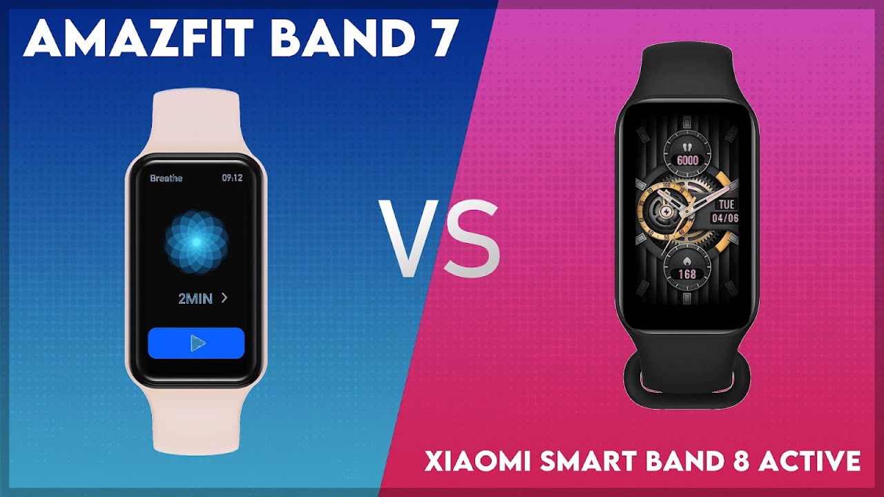 Amazfit Band 7 vs Xiaomi Smart Band 8 Active Comparison