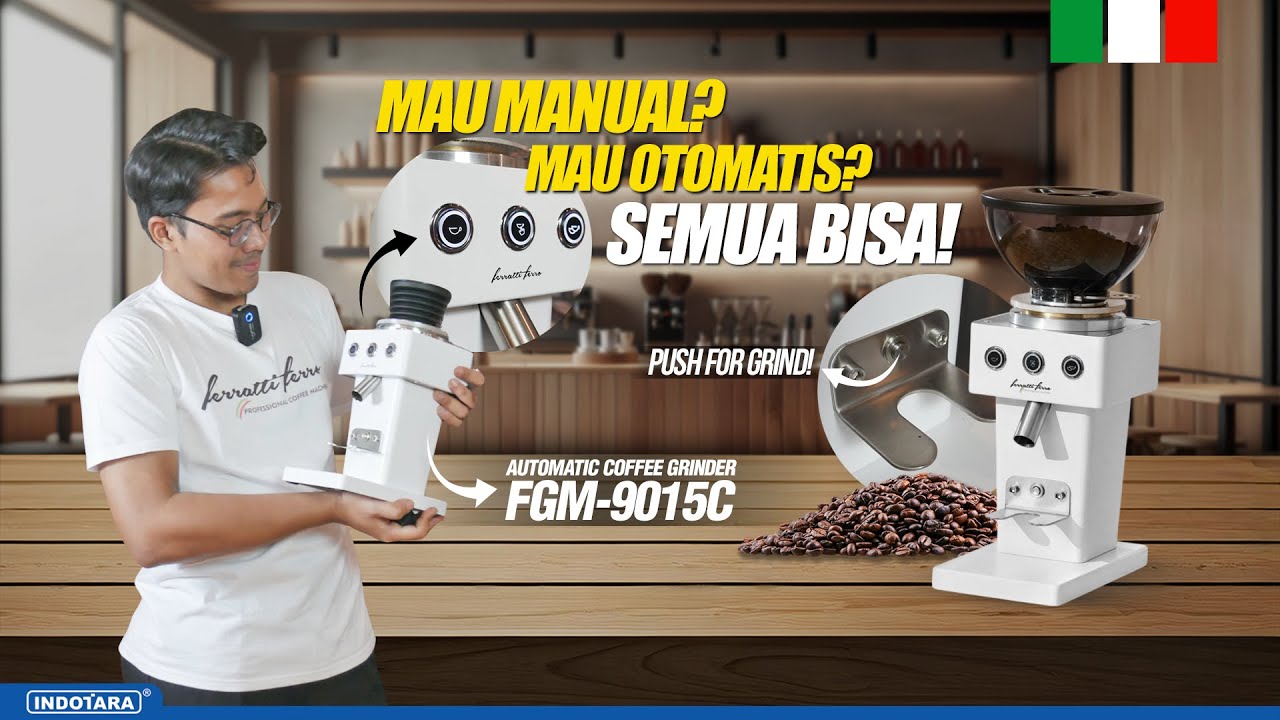 FERRATTI FERRO FGM-9015C - GILINGAN KOPI PROFESIONAL, PERFORMA TANPA KOMPROMI