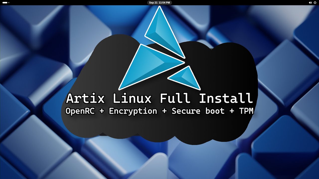 Artix Linux install with encryption and secure boot