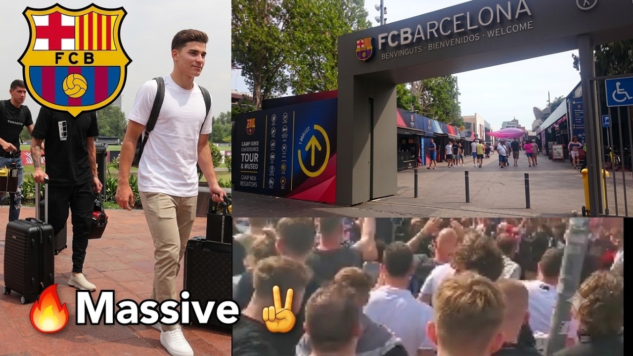 Да!🔥😱 Хулиан Альварес в &laquo;Барселоне&raquo;?✅ Переговоры завершены.. Последние новости о трансферах &laquo;Барс...