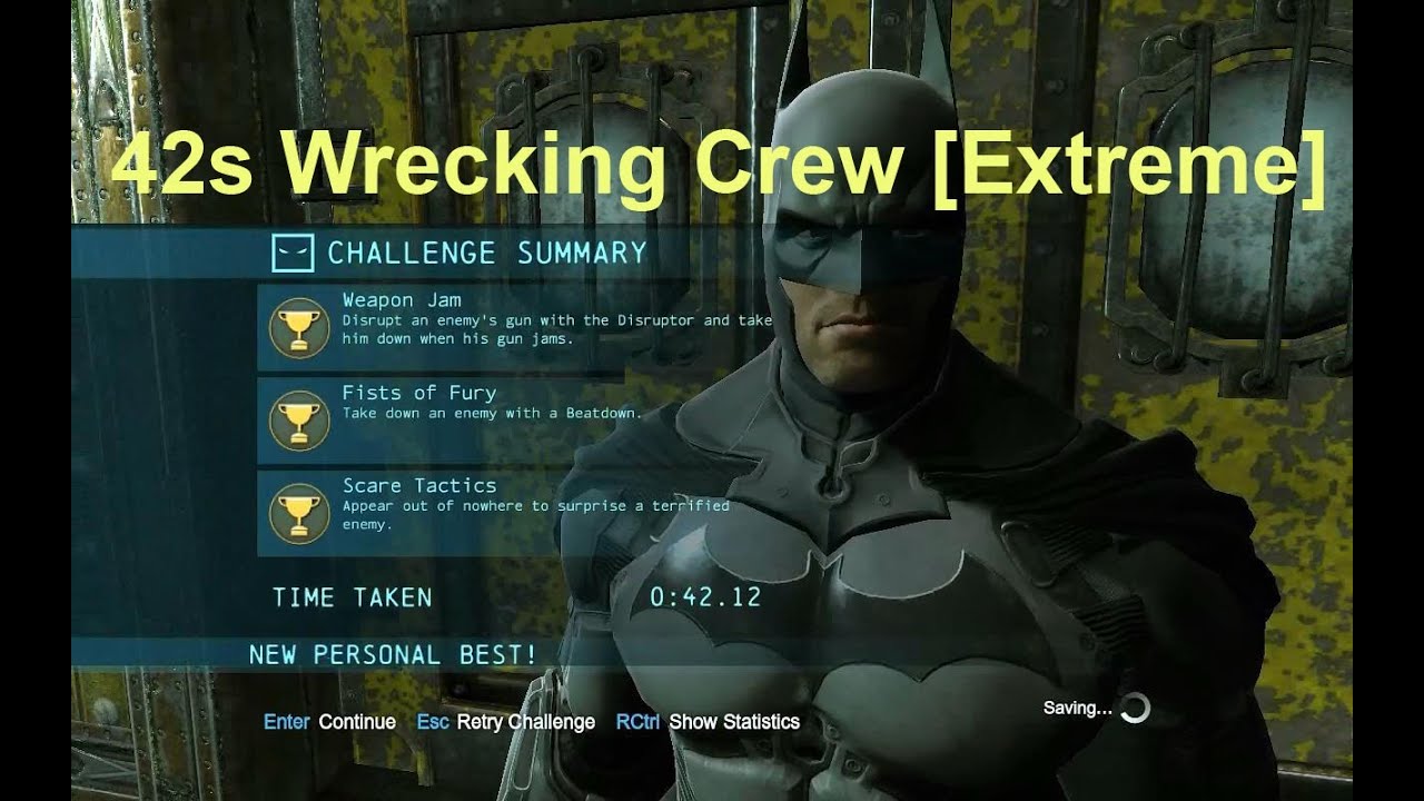 42s Wrecking Crew [Extreme]: Predator: 3 Medals: Batman Arkham Origins