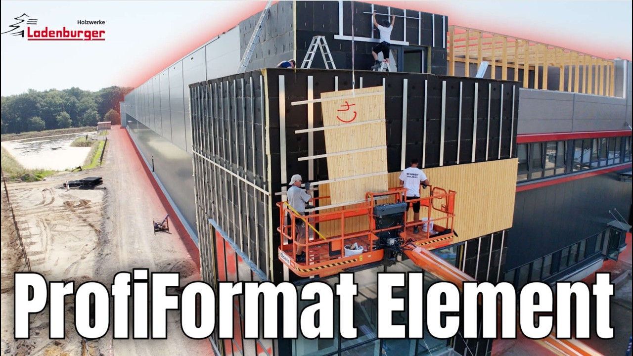 ProfiFormat Element im Einsatz: Vorgefertigte Fassadenmontage in Grimma