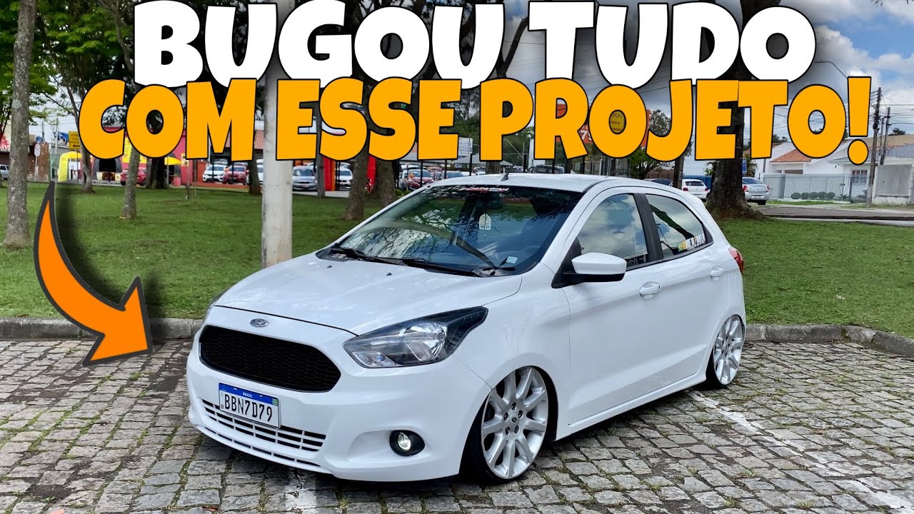 ELE BUGOU TUDO COM O FORD KÁ REBAIXADO! RODAS DA LAND ROVER E SUSP A ROSCA , TUKIDÁ 🔥😍