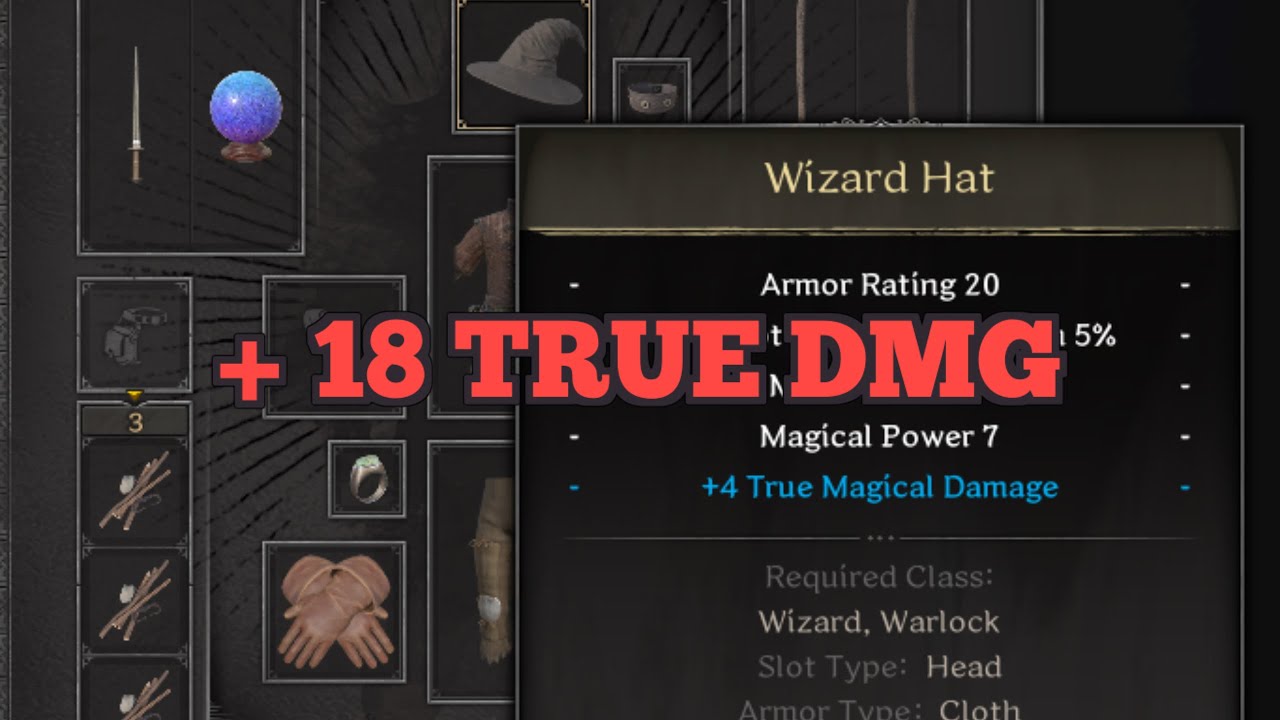 18 TRUE MAGIC DAMAGE WIZARD BUILD | Dark and Darker