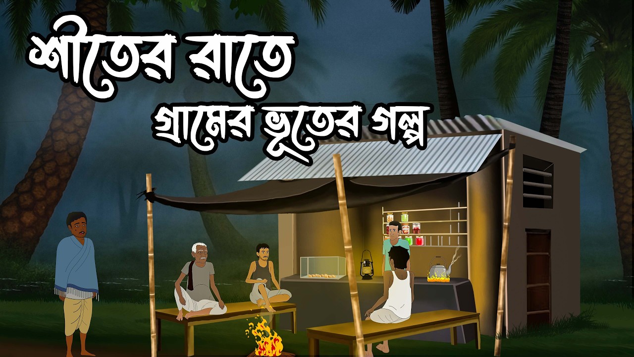 শীতের রাতে গ্রামের ভয়ংকর ভূতের গল্প | বাংলা কার্টুন | Winter Special Bhuter Cartoon