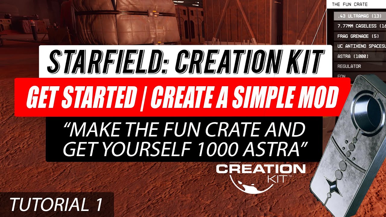 #Starfield Creation Kit Tutorial 01 &mdash; Начало работы | Создание простого мода | Заработайте 1000 Астр