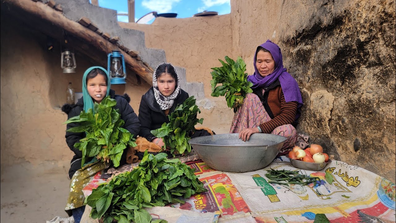 Cooking Fresh Spinach in the Village – A Simple & Delicious Local Dish