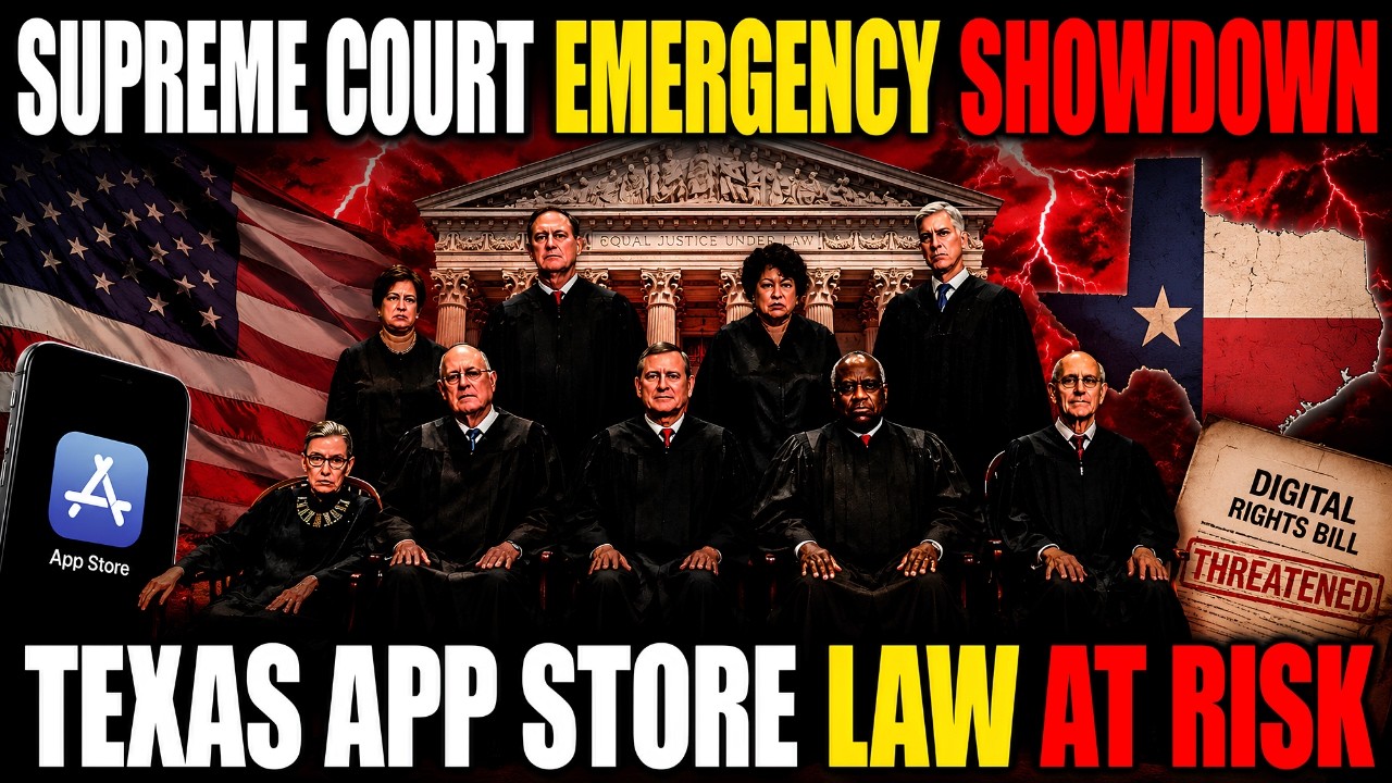 Supreme Court EMERGENCY Showdown Over Texas App Store Law