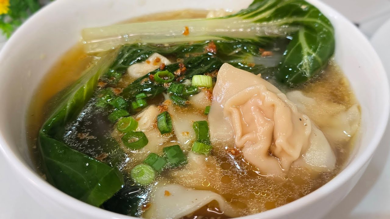 Chicken Wonton Soup Recipe | Easy Homemade Chinese Soup | Comfort Food
