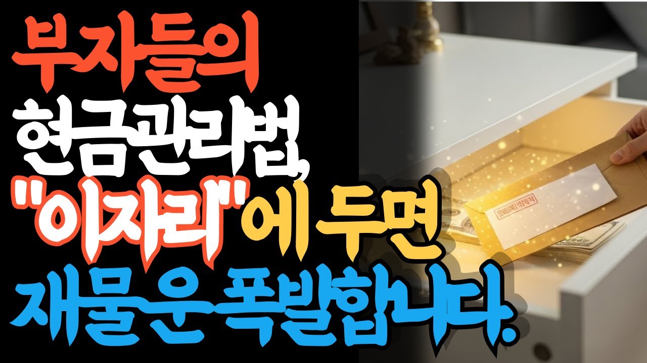 집안에 현금 '여기에' 두지 마세요. 돈복이 줄줄 새는 의외의 장소와 돈이 모이는 딱 한 곳