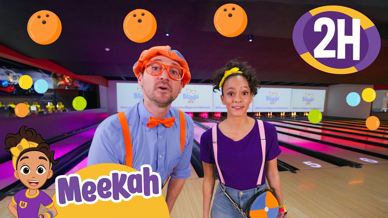 Learning and Laughing at the Bowling Alley! | 2 HR OF MEEKAH! | Educational Videos for Kids