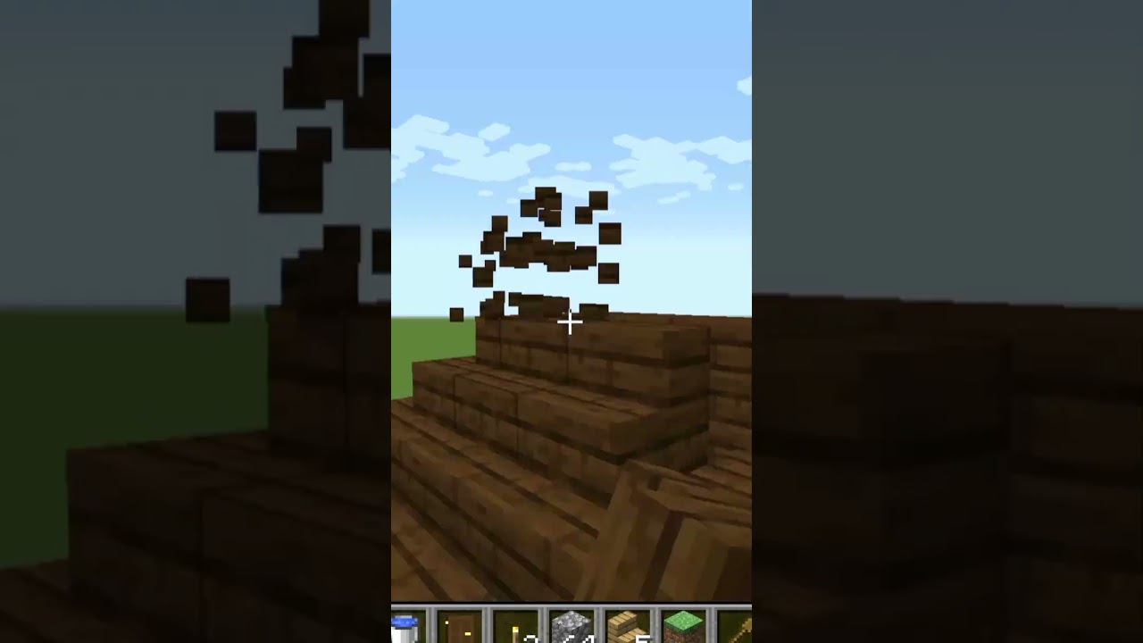 I build Small Village in Minecraft Creative mode 2023 Day 2831 #shorts