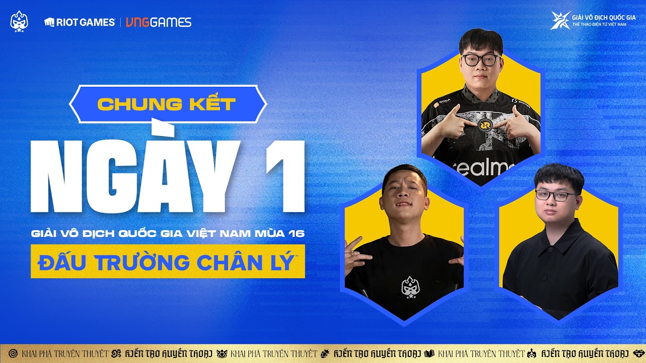 🔴 NGÀY 1 – CHUNG KẾT VÔ ĐỊCH QUỐC GIA | RRQ YBY1, TFT BA RỌI, MVK SOFM,... | ĐTCL MÙA 16
