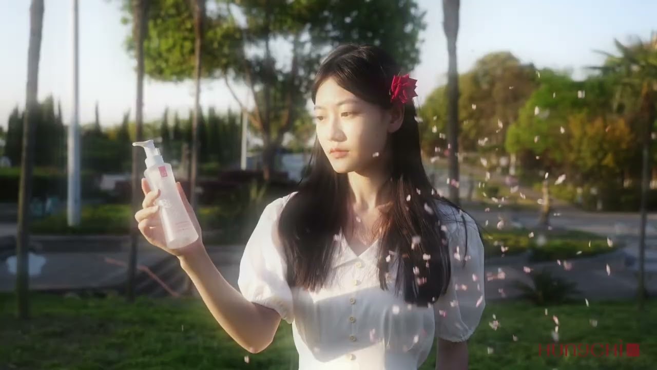 Beautiful makeup remover advertisement