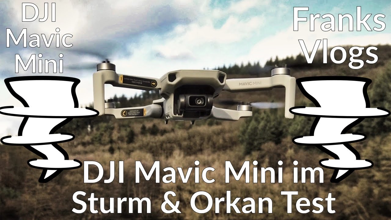 DJI Mavic Mini Flug im Orkan Sabine & Sturm Test Aufnahmen Strong Wind & Storm Footage Mavic Mini