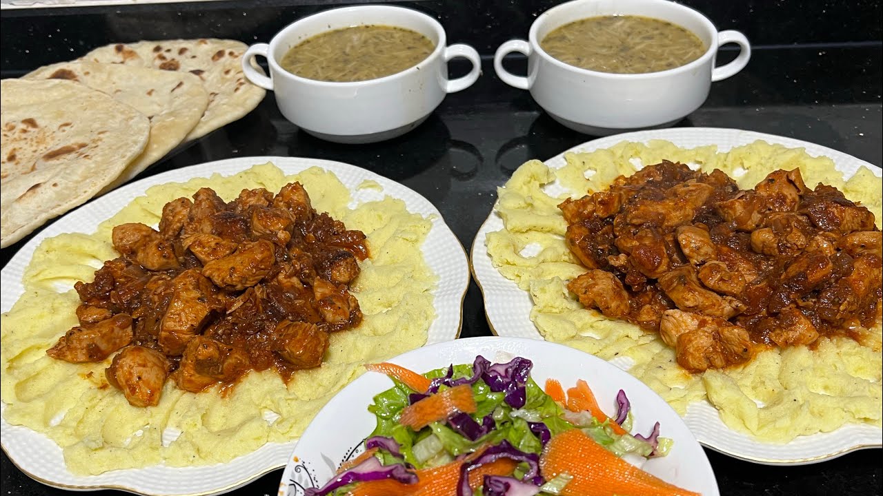 حايره بالعشاء تعاي نسوي اطيب عشاء ب كيلو صدر دجاج مع البطاطس 🥔