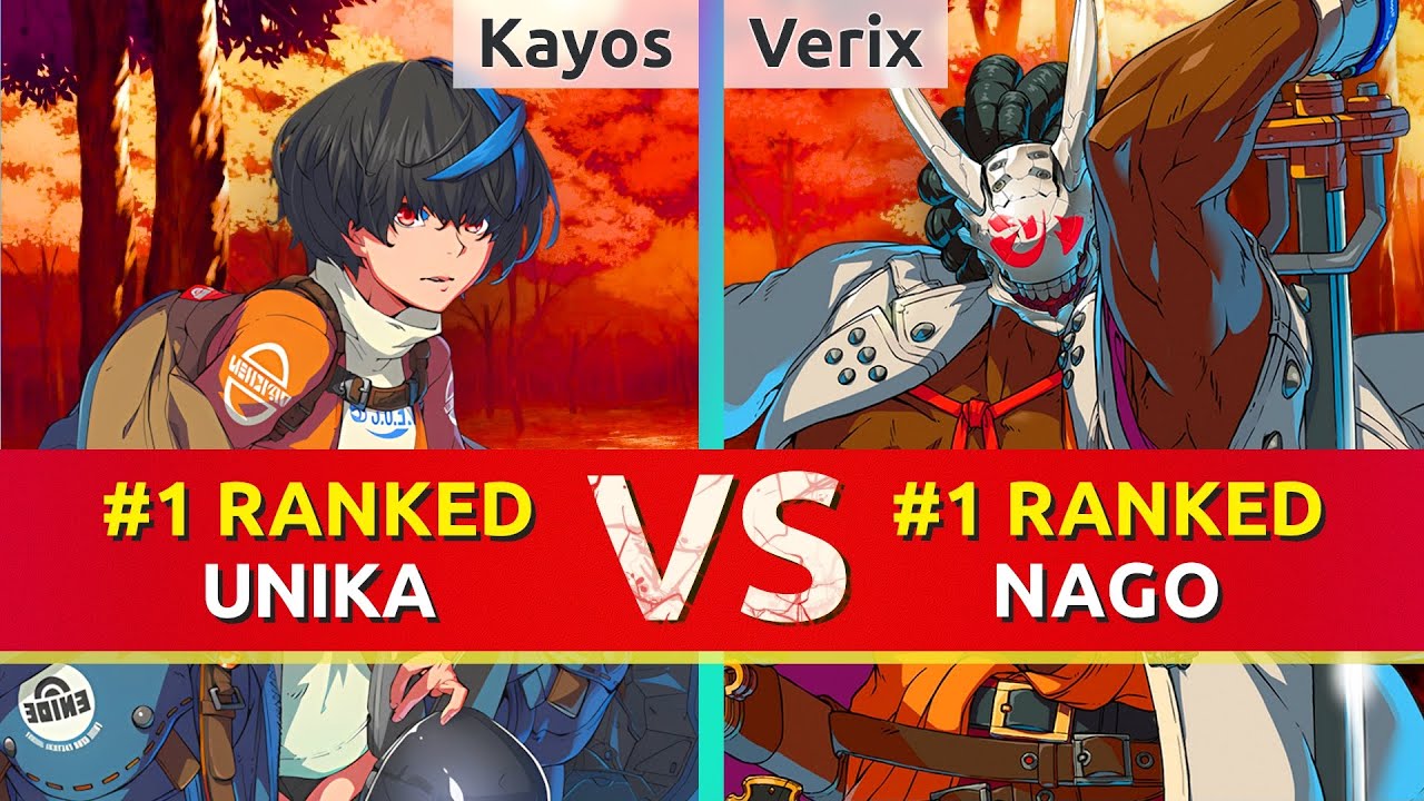 GGST ▰ Kayos (#1 Ranked Unika) vs Verix (#1 Ranked Nagoriyuki). High Level Gameplay