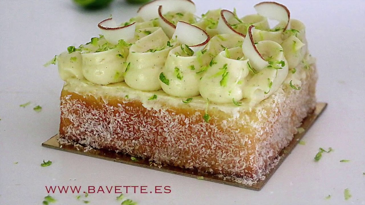 Babà al limoncello con crema de mascarpone y coco