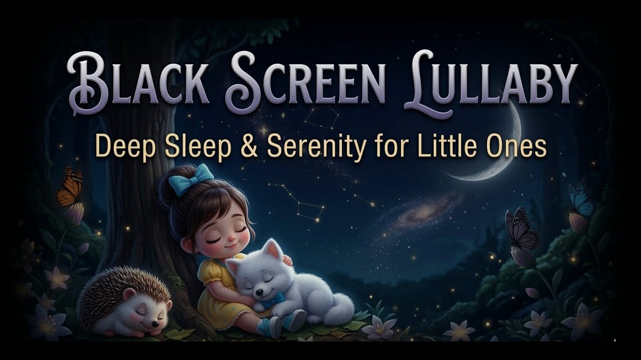 Black Screen Lullaby for Babies to Go to Sleep | Deep Sleep Music for Toddlers