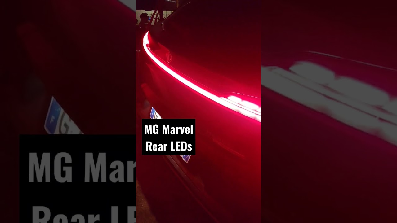 MG Marvel Rear LEDs #mg #marvel #led #light #electriccar #electric #ev #france #awesome #china
