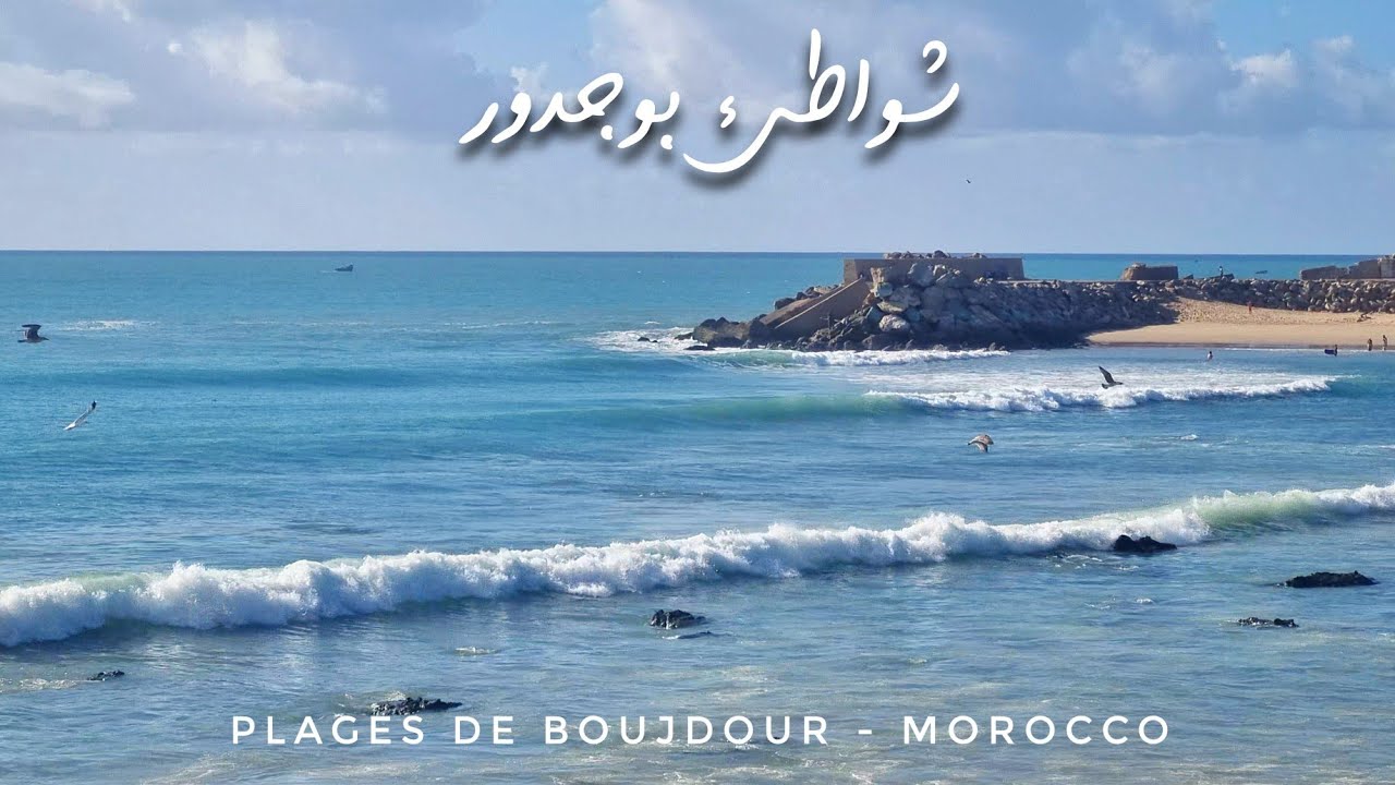 جولة في شاطئ بوجدور ثم إكتشاف ميناء الصيد - المغرب  Boujdour Maroc