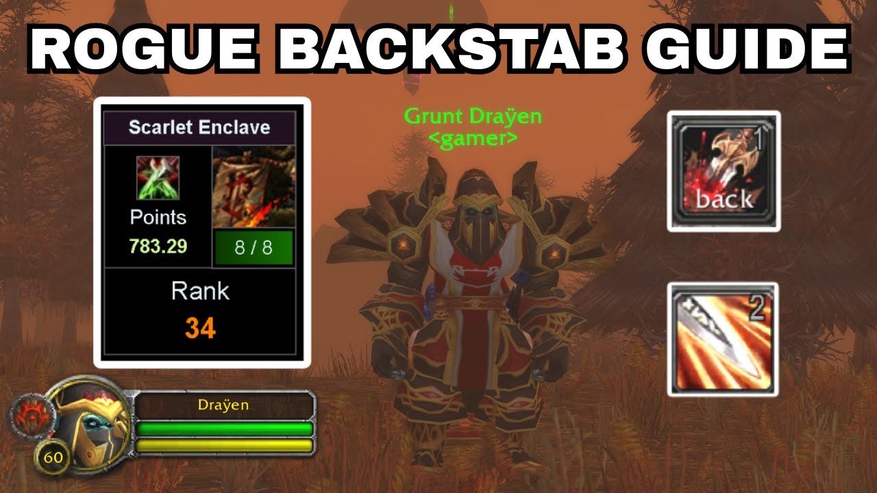 Ultimate Backstab Rogue Rotation Guide for WoW Season of Discovery Phase 8 - From a Top 35 Rogue