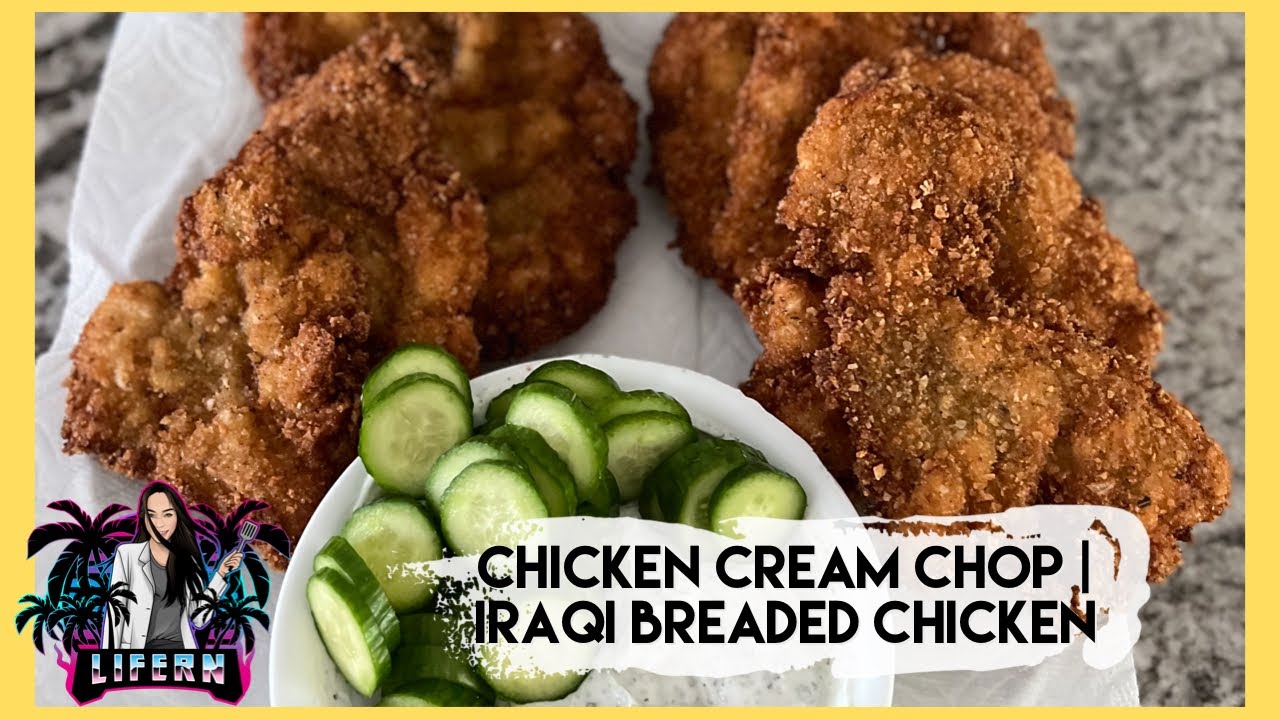How to Make Chicken Cream Chop | Iraqi Breaded Chicken