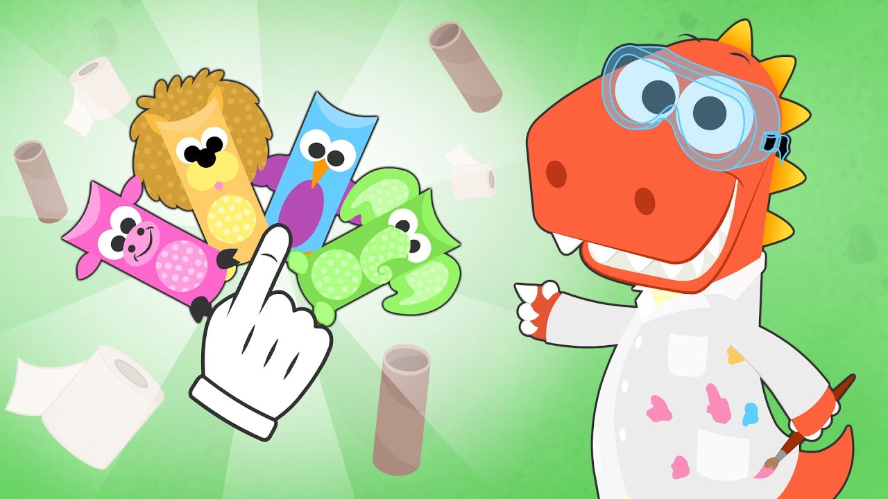 Aprende con Eddie 🐷🧻 Animales de juguete reciclados