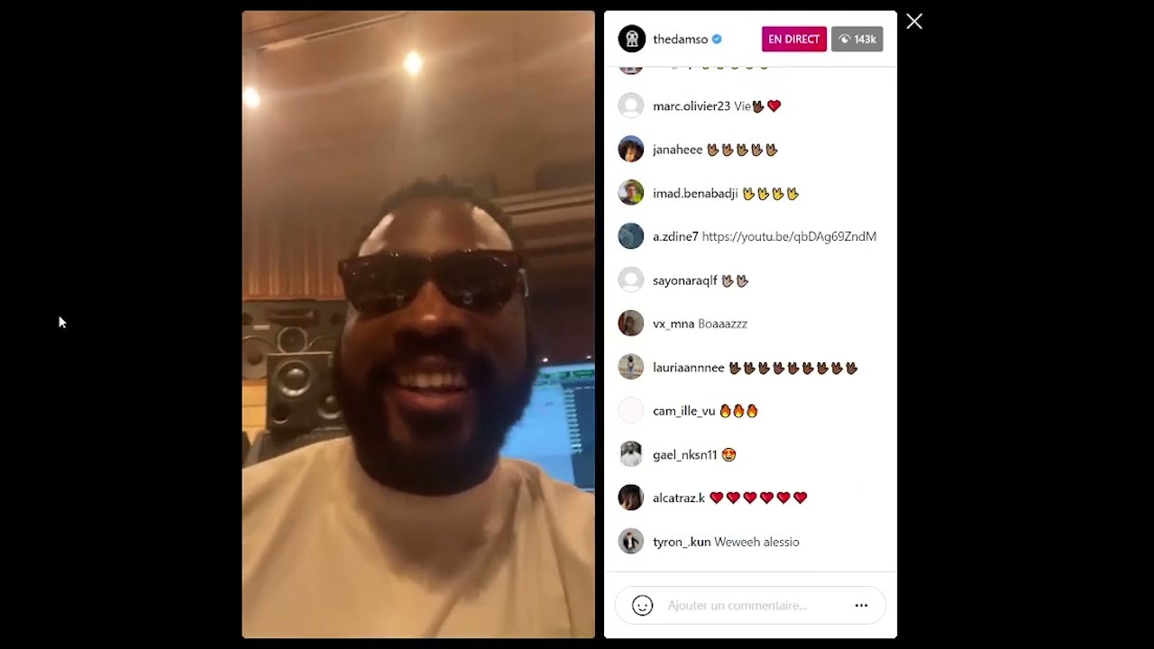 REDIFFUSION ENTIÈRE LIVE INSTAGRAM @lerappeurdamso  QALF INFINITY - 28/04/2021 🖖🏿