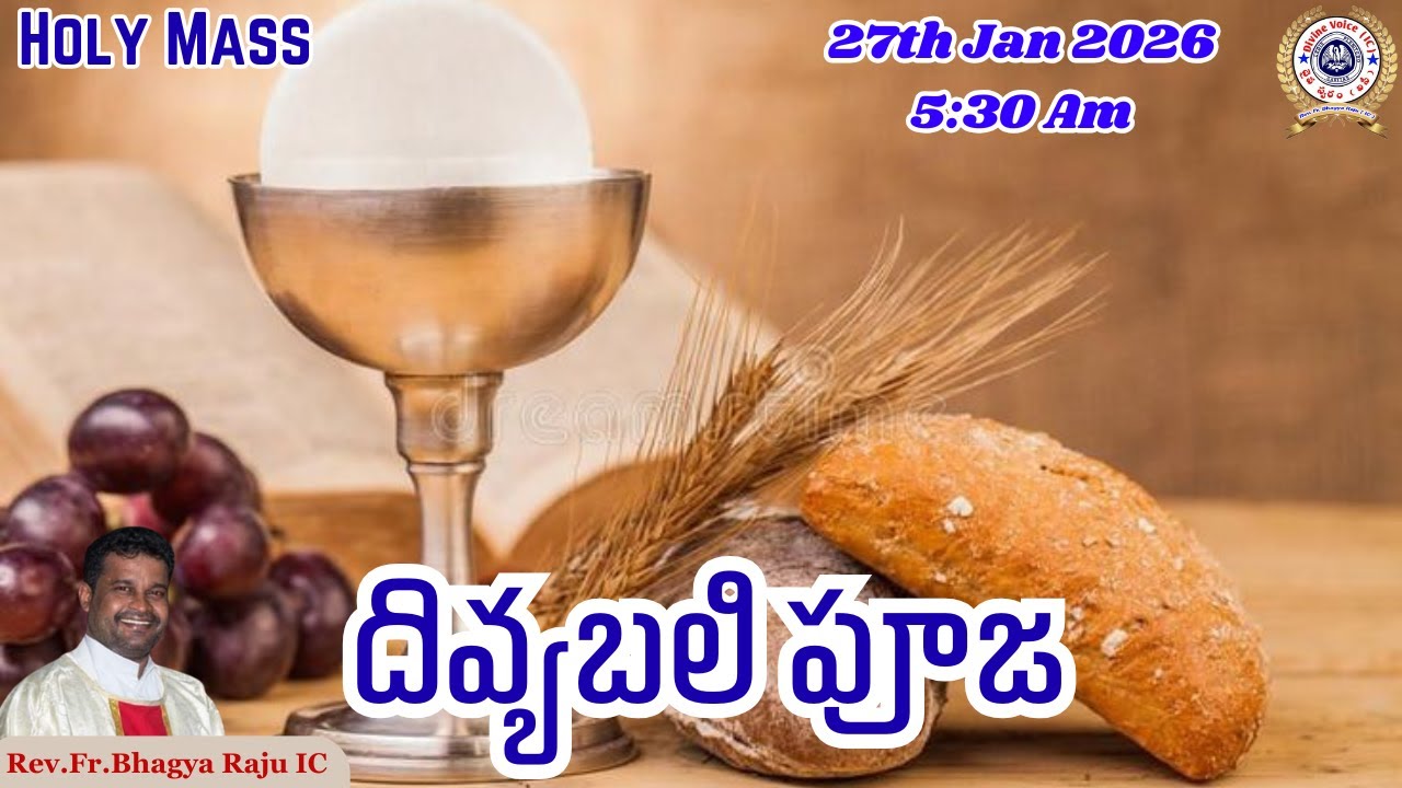||HOLY MASS|| Rev Fr Bhagya Raju {IC} Rosminians||27||01||2026