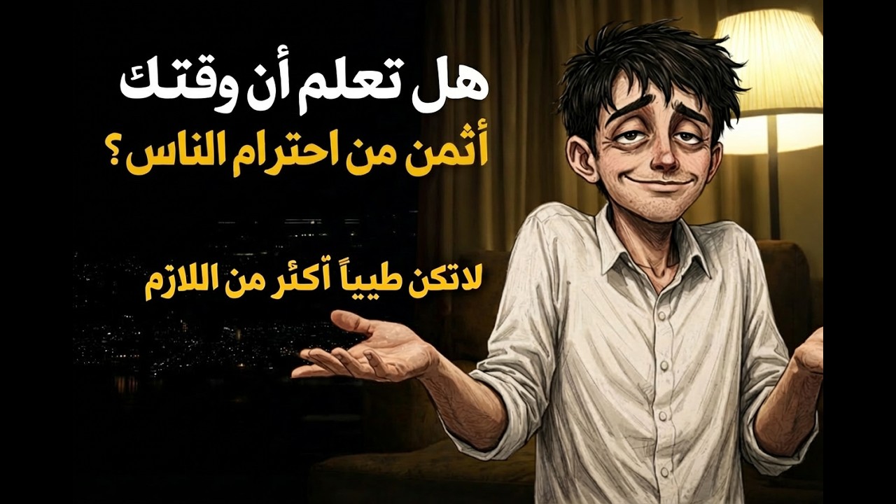 هل تعلم أن وقتك أثمن من احترام الناس؟  فن اللامبالاة يغير حياتك لا تكن طيباً أكثر من اللازم