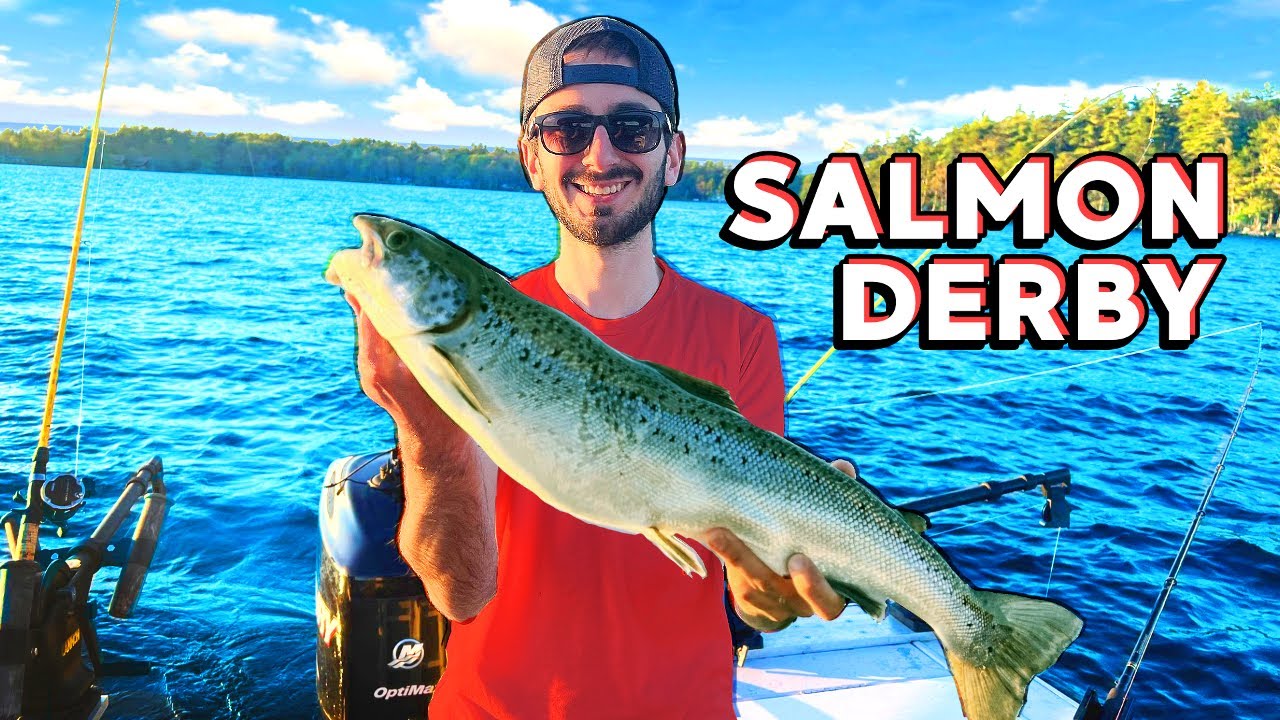 I CATCH A MONSTER SALMON in a Tournament! (Winni Derby)