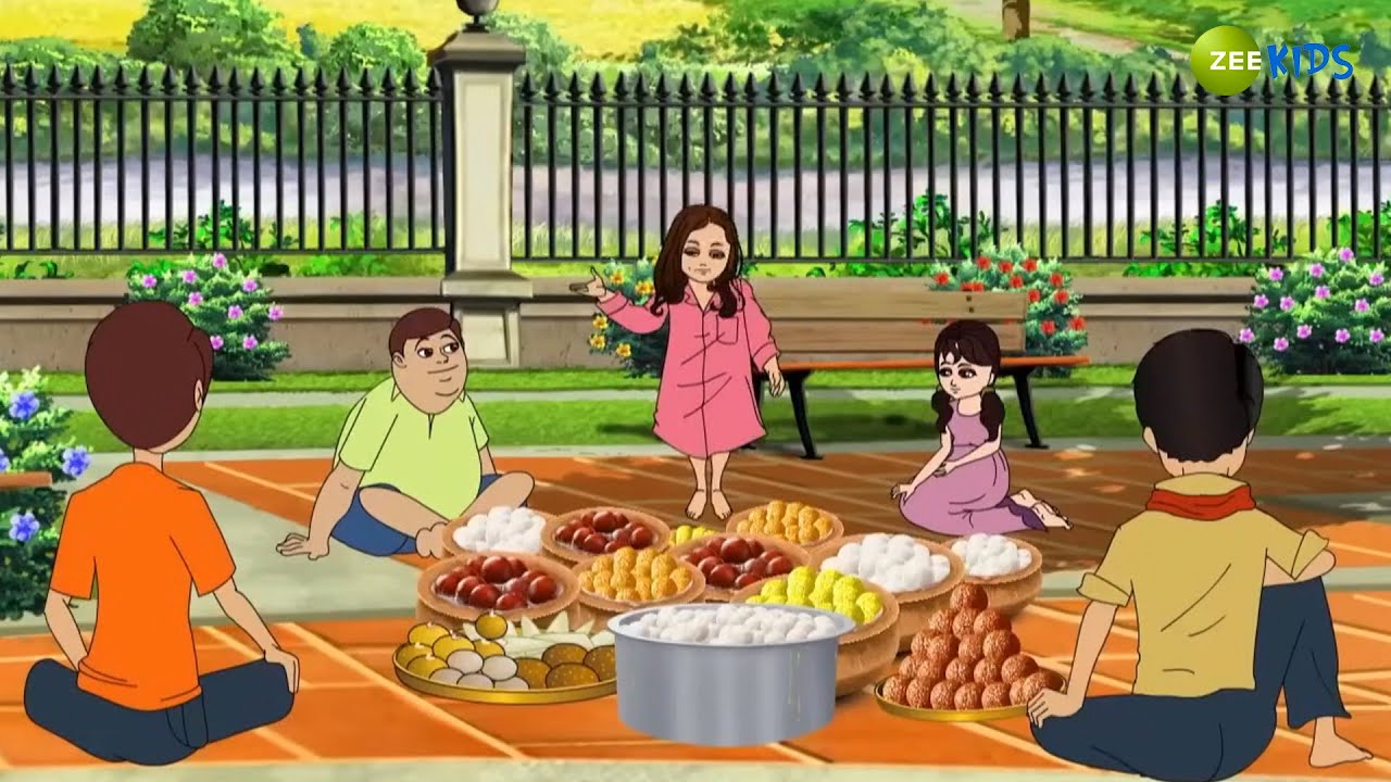 Magic Bhutoo And Her Friends&nbsp;Eat's&nbsp;Mithai | Magic Bhootu | Super Power Kids Show | KidZ