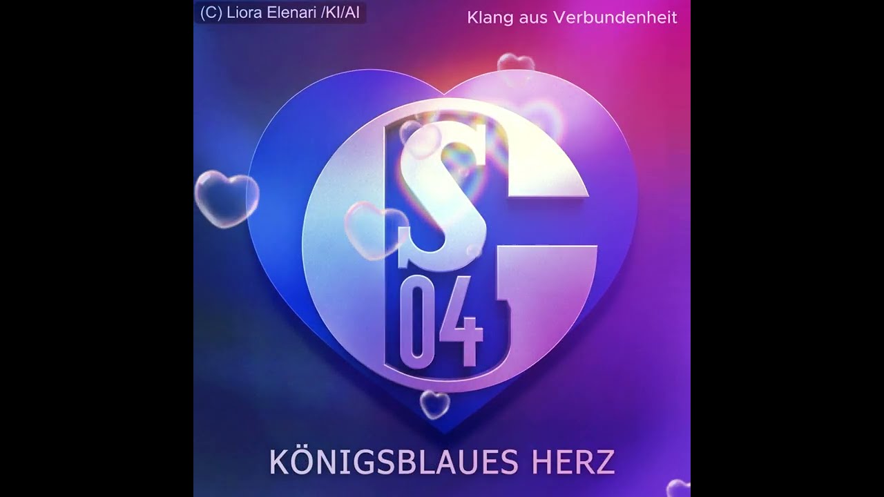 Königsblaues Herz (KI)