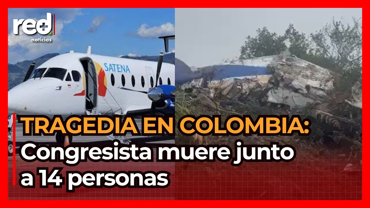 VIDEO: Avión de Satena se precipitó con un CONGRESISTA y otras 14 personas hoy en Colombia