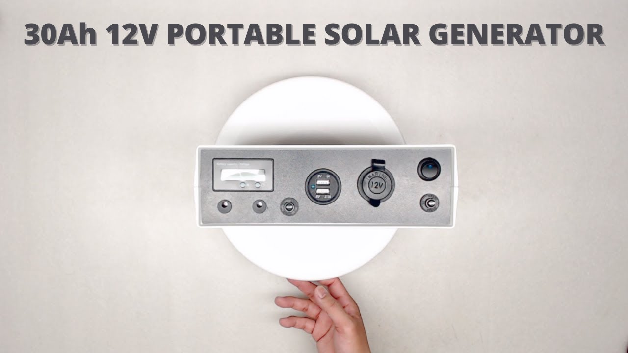 Paano Gumawa ng Portable Solar Generator (Mini 12V 30Ah)