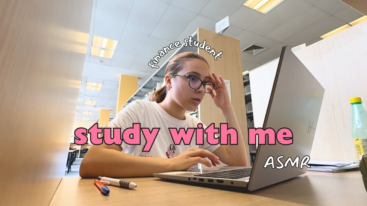 24h STUDY with me ASMR with no music: uni final exam week (page flipping, keyboard typing, pen)
