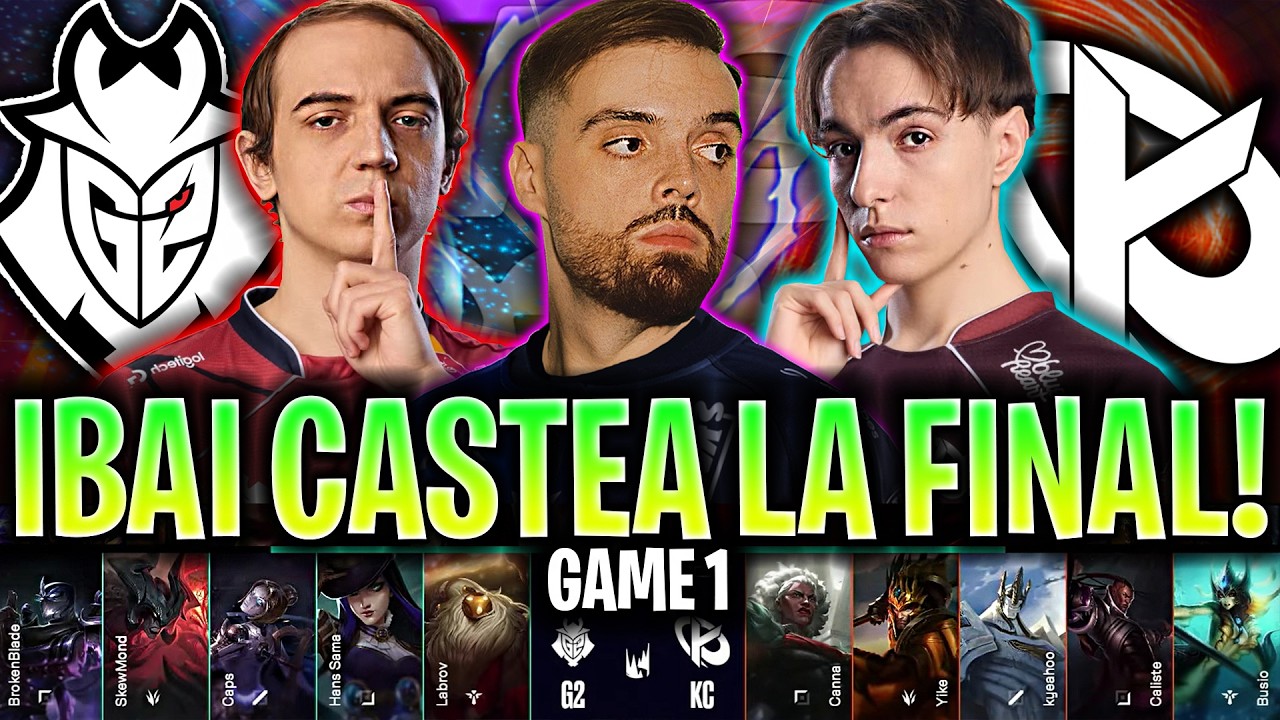 IBAI CASTEA LA GRAN FINAL DE LA LEC! 😱SACAN SHEN TOP!🔥 - G2 vs KC Game 1 LEC VERSUS FINAL 2026 IBAI