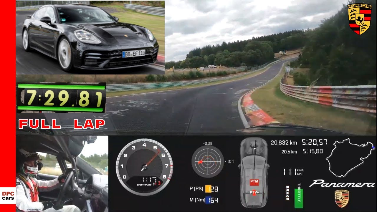 Full Lap Footage of 2021 Porsche Panamera Turbo Nurburgring Record
