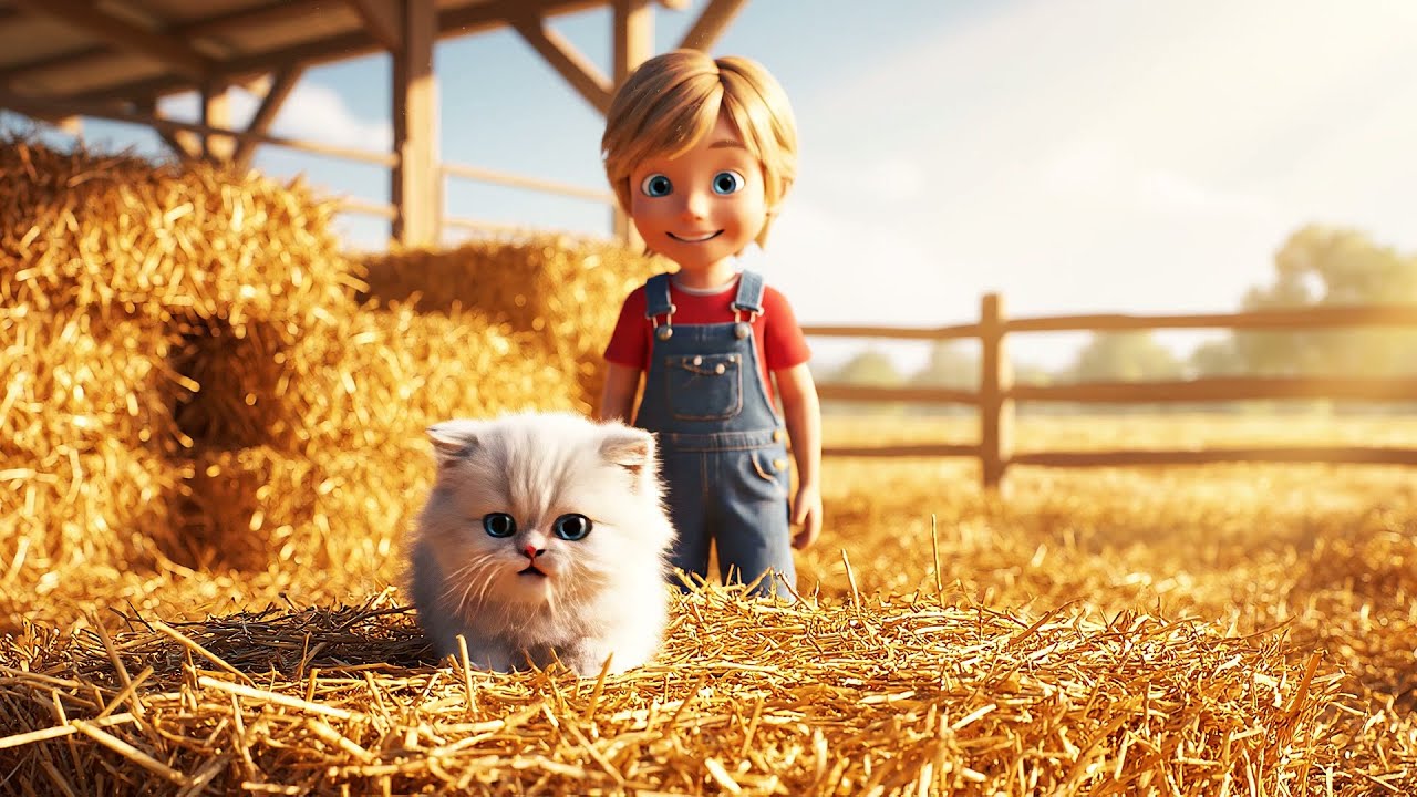 Minecraft Tiny Cat Got Stuck in the Haystack | Kids Songs & Nursery Rhymes