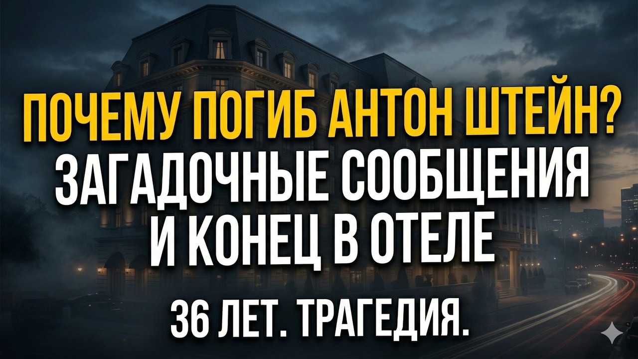 Странный призыв в сети и тело в номере: что скрывал Антон Штейн перед роковым падением?