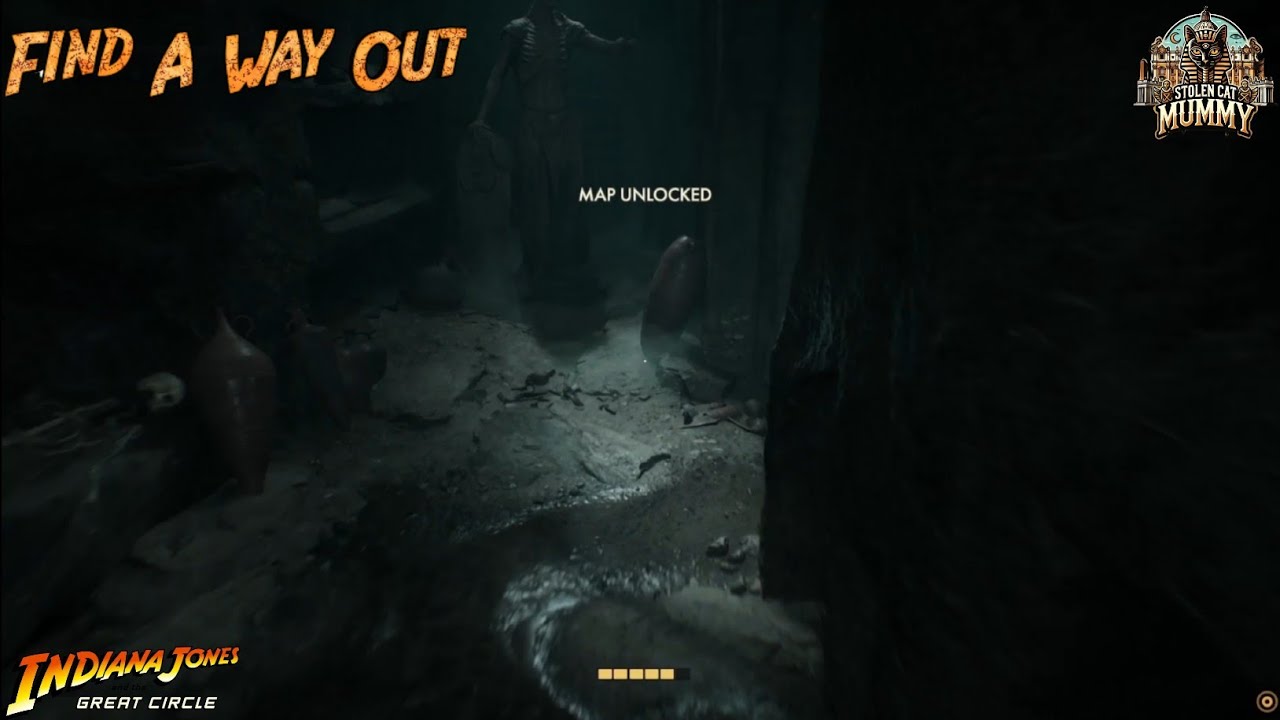 Find a Way Out - Stolen Cat Mummy Quest Guide | Indiana Jones and Great Circle Walkthrough