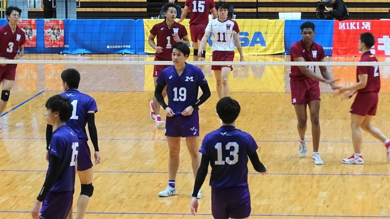 #上林直澄 明治大学 vs 早稲田大学 第2セット 全日本インカレ2018男子準決勝 バレーボール Japan volleyball