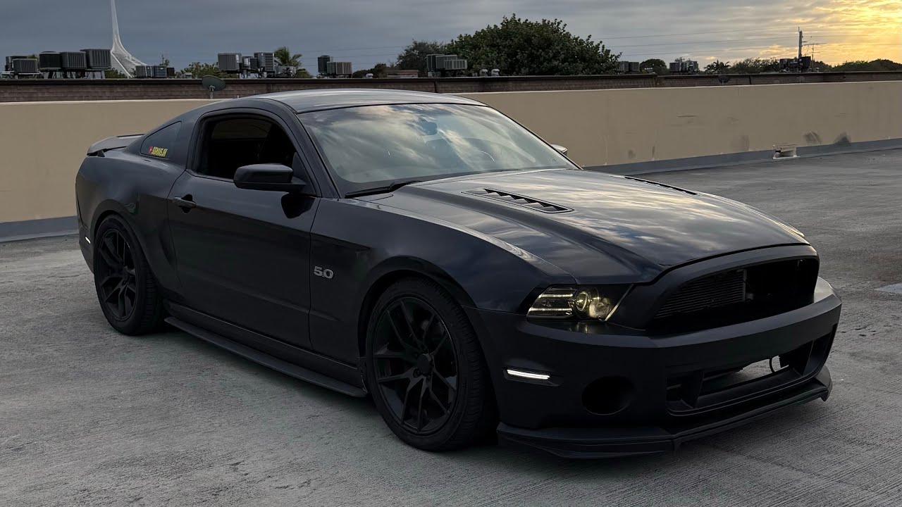LOUD 2014 MUSTANG GT DRIVE POV- In the Rain