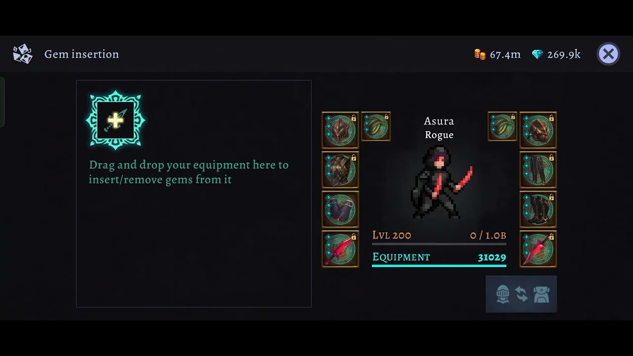 Darkrise | Upgrading New Gems on Rouge 