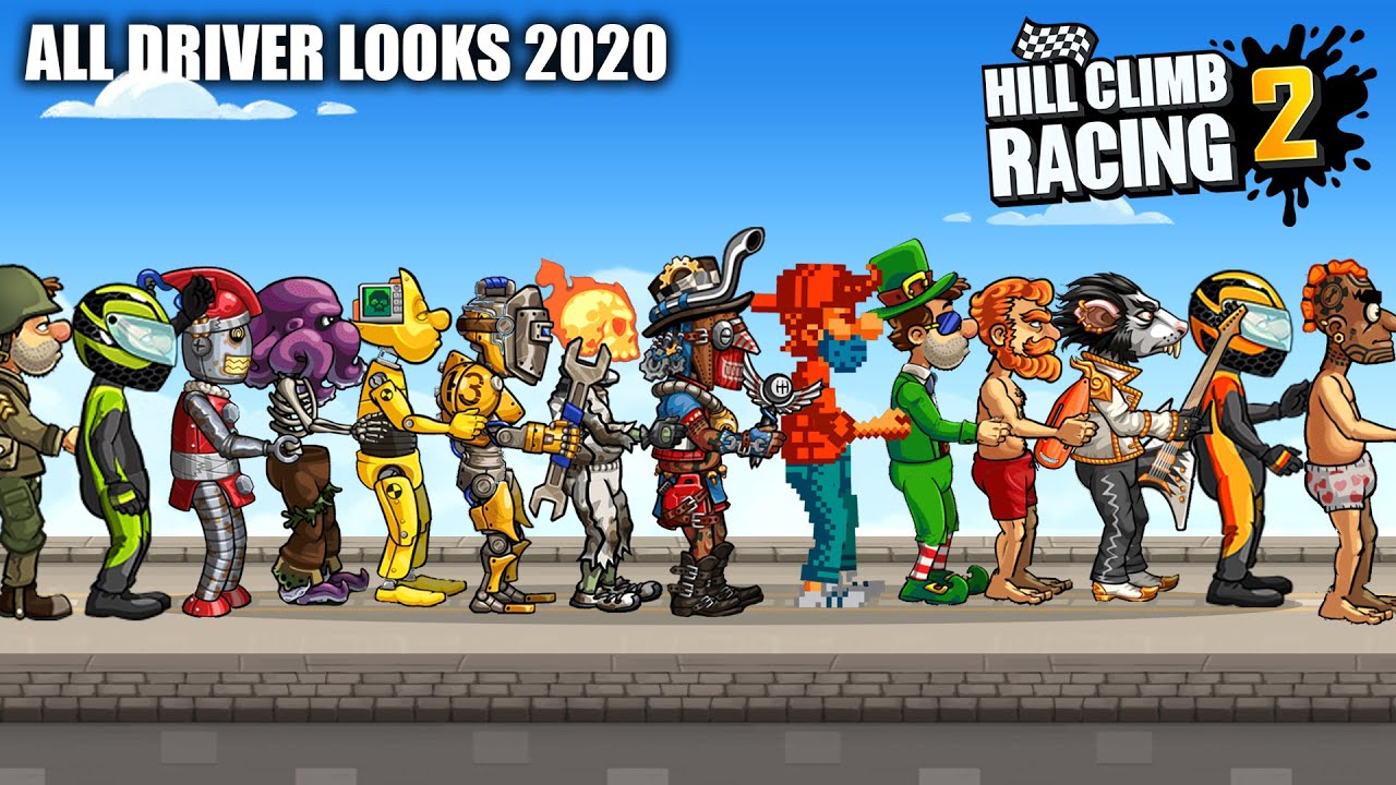 Hill Climb Racing 2 - ALL DRIVER LOOKS 2020