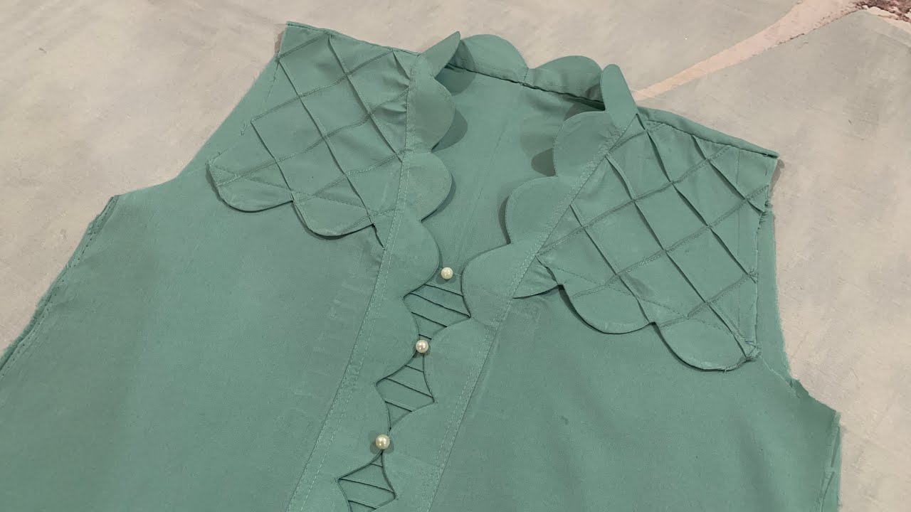 سردیوں کے لۓ کٹ ورک والا کالر نیک ڈیزائن بنائیں بالکل آسان طریقے سے | The Latest Design