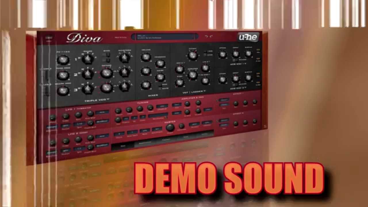 Demo Sound vst u-He Diva - famous patches 80's